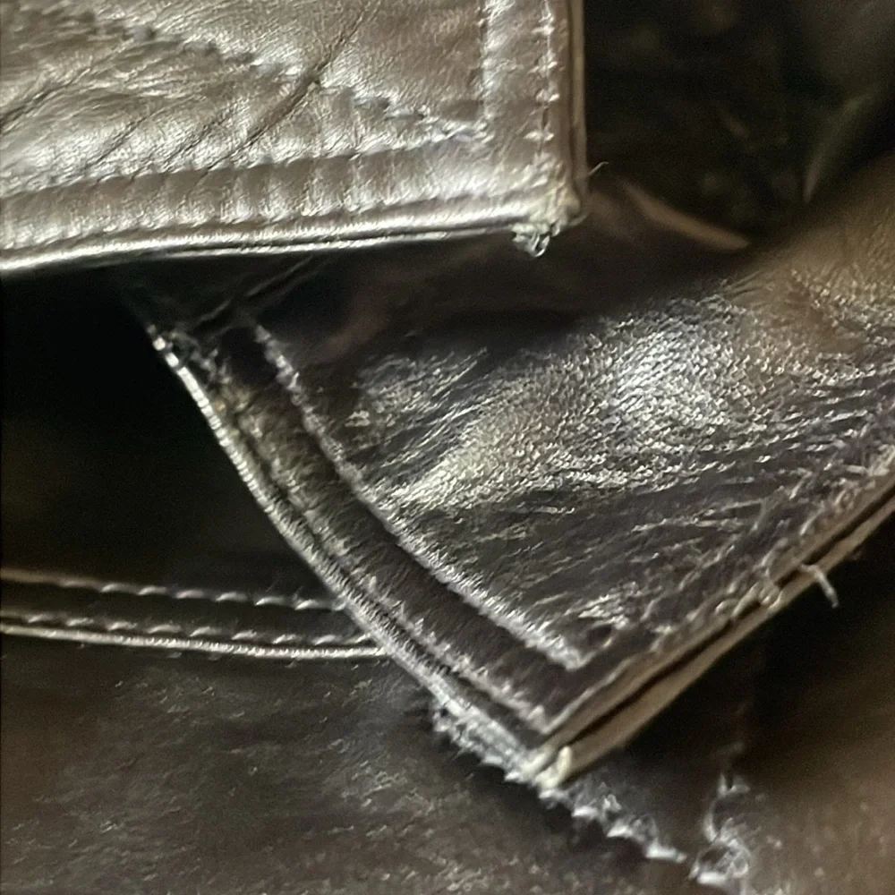 Tommy Hilfiger black leather